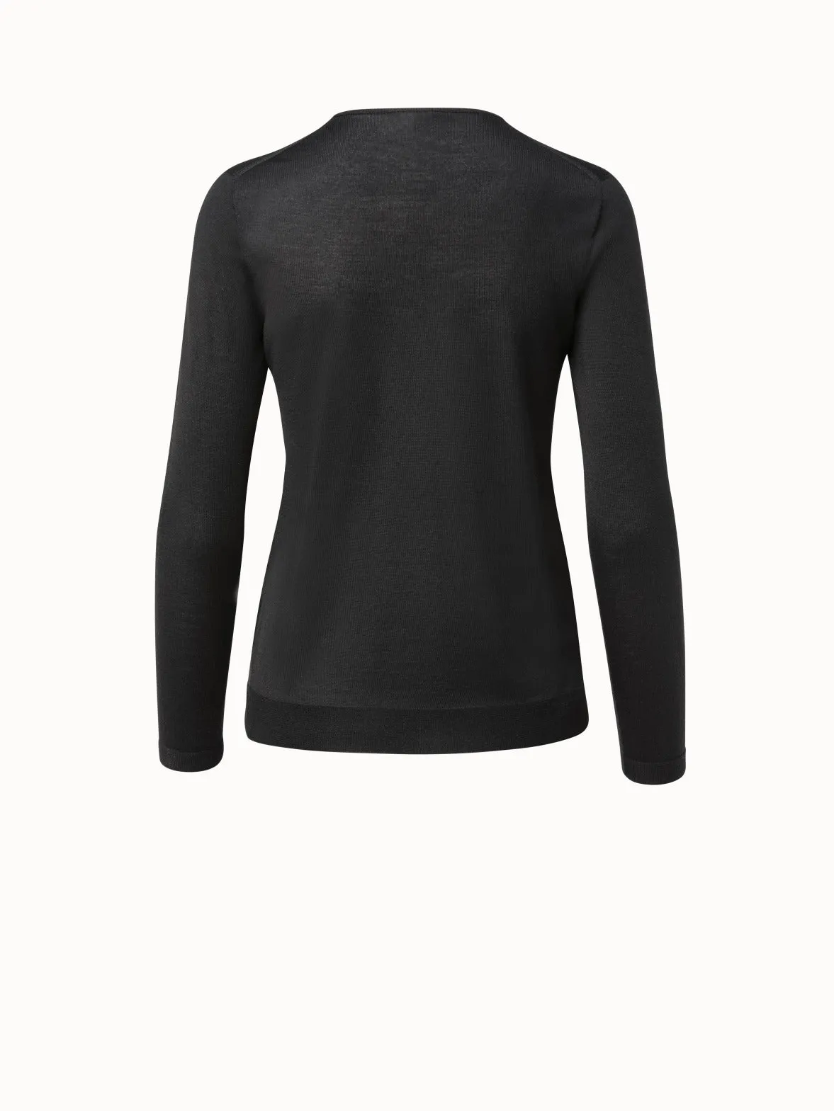 Fine Gauge Cashmere Silk Pullover