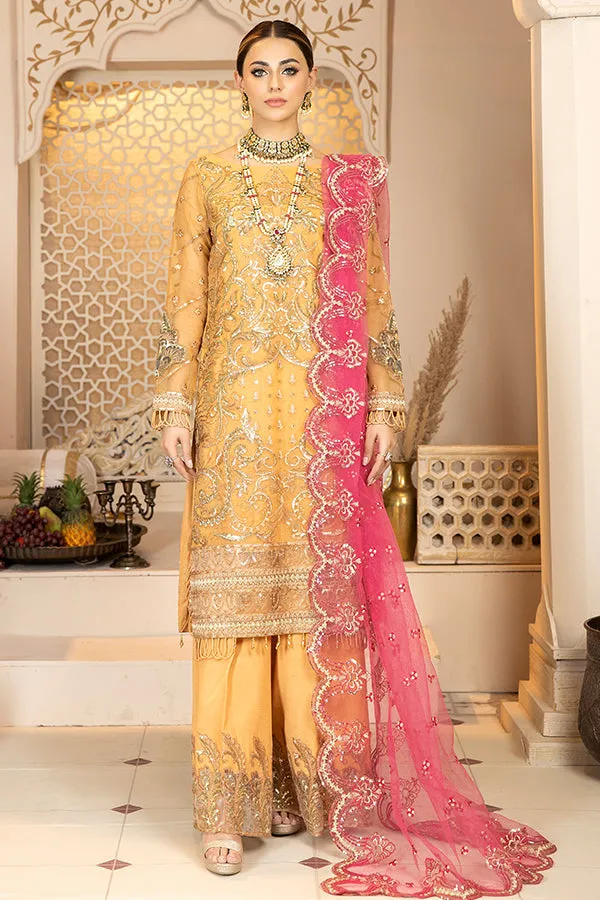 La Bella by Imrozia Embroidered Chiffon Collection – L-235 Glisten