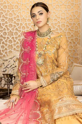 La Bella by Imrozia Embroidered Chiffon Collection – L-235 Glisten